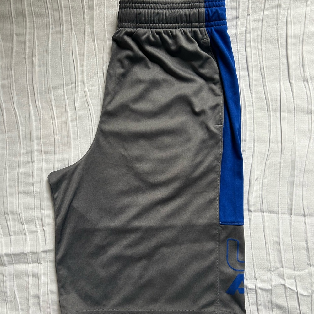 Under Armour Kids Shorts in Gray and Blue